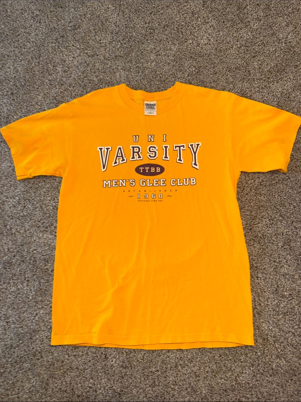 Gildan Men's Varsity Graphic Tee - Gold